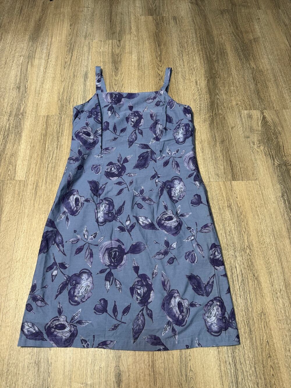 Y2K Faded Glory Floral A-Line Spaghetti Strap Sundress